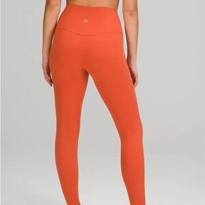 Lululemon Athletica🧡 Vibrant Orange Leggings 🧡BUTTERY SOFT!!!